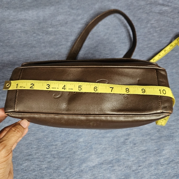 PALOMA PICASSO Vintage Luxury Designer Brown Leather Shoulder Bag Made In Italy - Picture 6 of 16